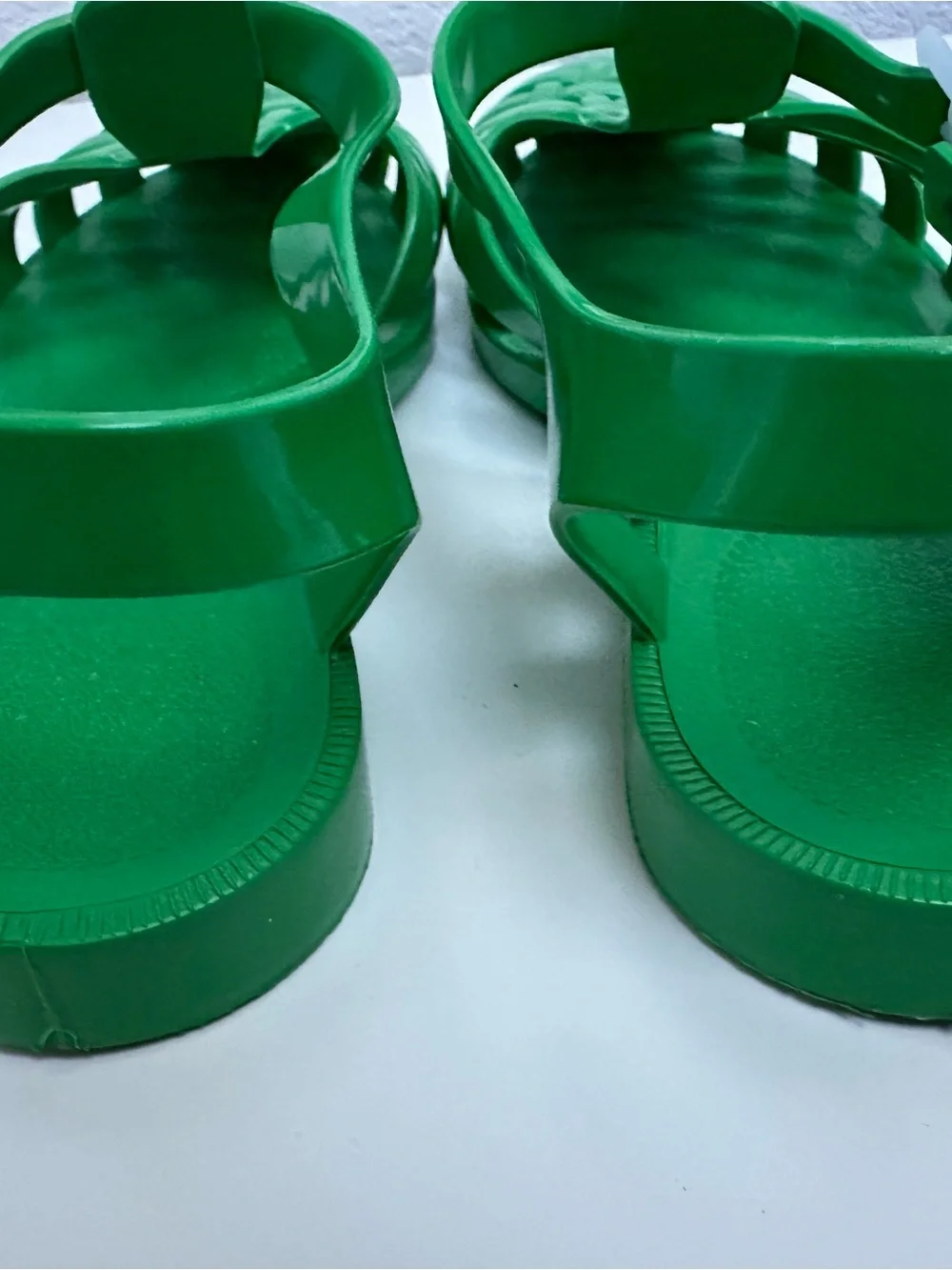 Green Womens Jelly Fisherman Sandals